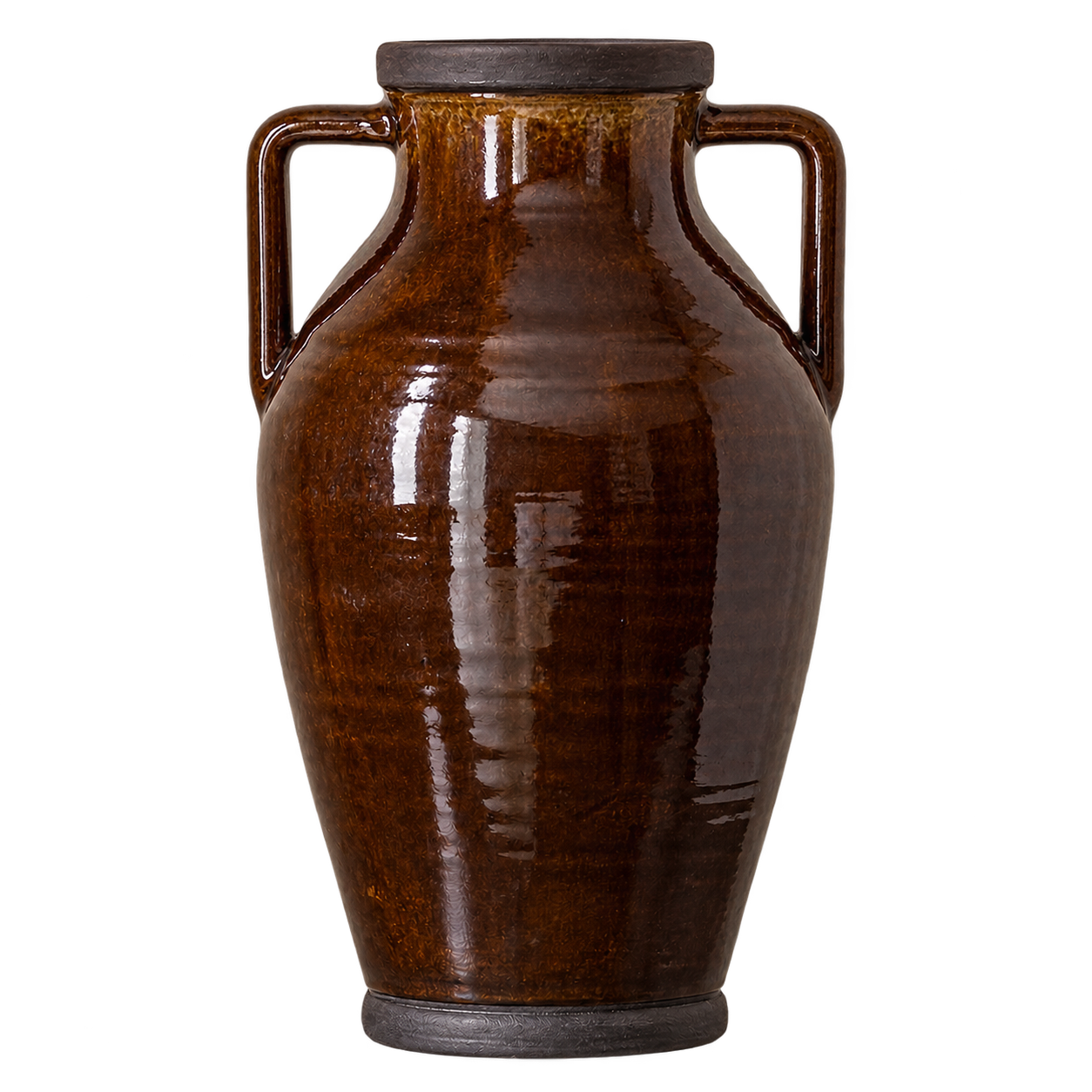 Bramley Large Brown Amphora Vase