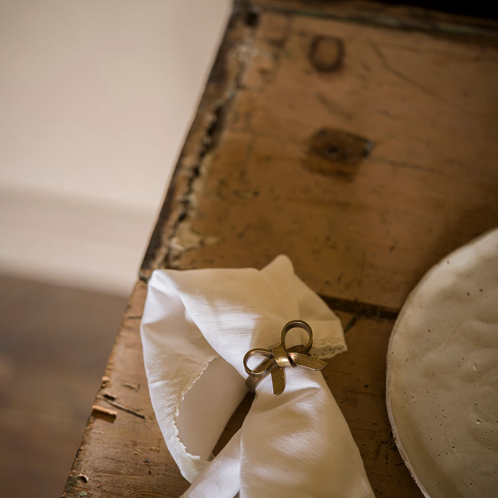 Brass Bow Napkin Ring