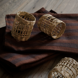 Brown Stripe Napkins (Set of 4)