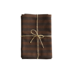 Brown Stripe Napkins (Set of 4)