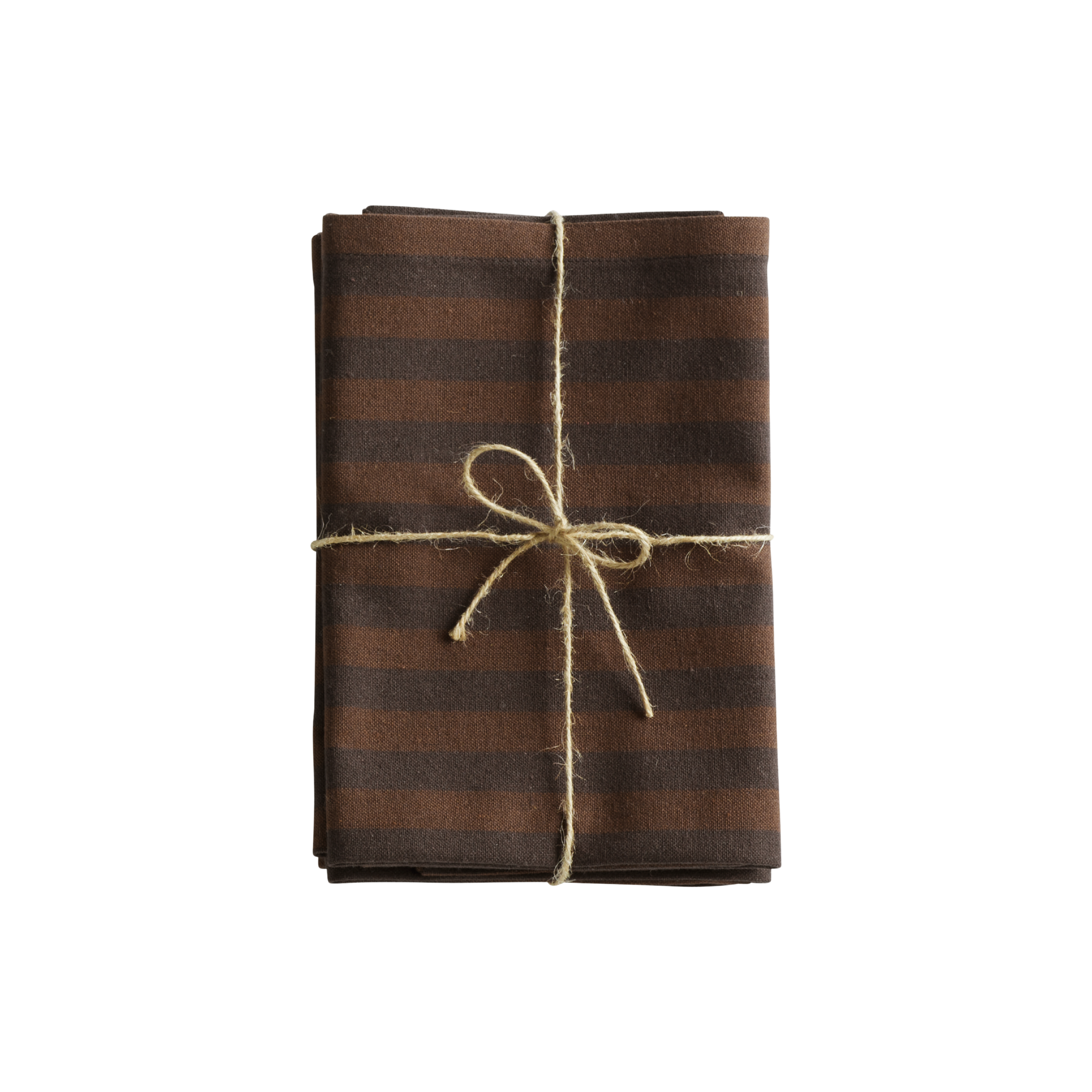 Brown Stripe Napkins (Set of 4)