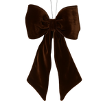 Brown Velvet Bow