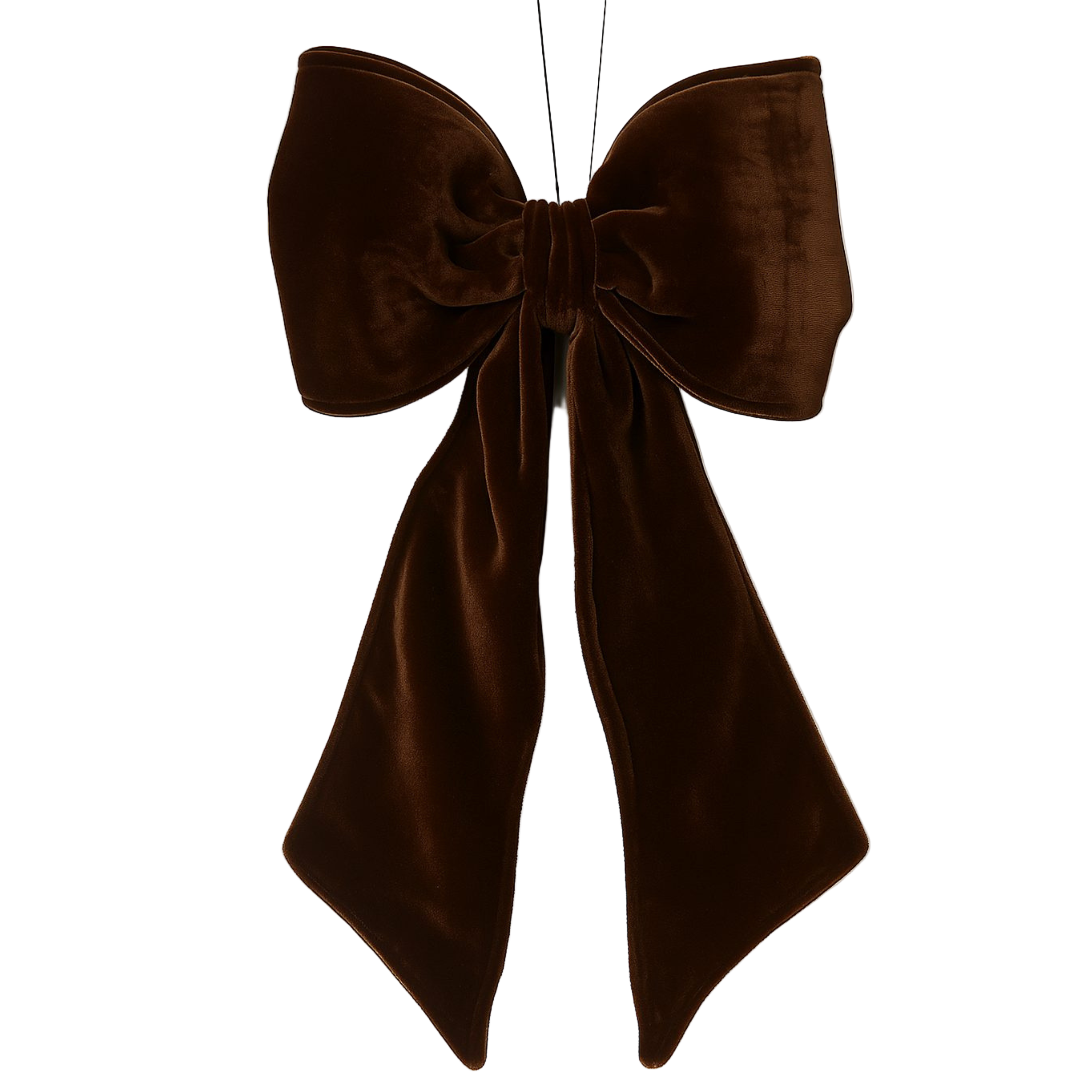 Brown Velvet Bow