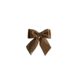 Brown Velvet Bow