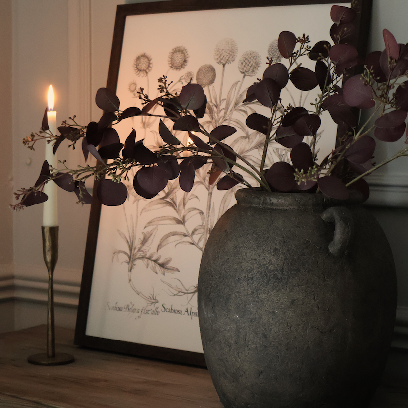 Burgundy Eucalyptus Seeded Spray