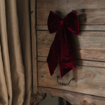 Burgundy Velvet Bow