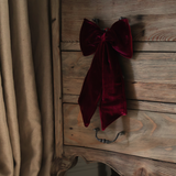 Burgundy Velvet Bow