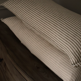 Camille Beige Stripe Bolster Cushion