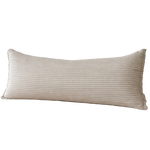 Camille Beige Stripe Bolster Cushion