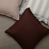 Dark Brown Linen Cushion