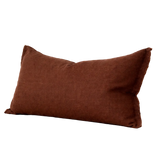 Camille Dark Brown Linen Cushion