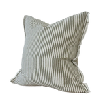 Camille Olive Stripe Cushion 