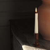 Rust Dinner Candle Holder
