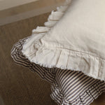 Cream Ruffle Cushion