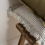 Olive Stripe Cushion