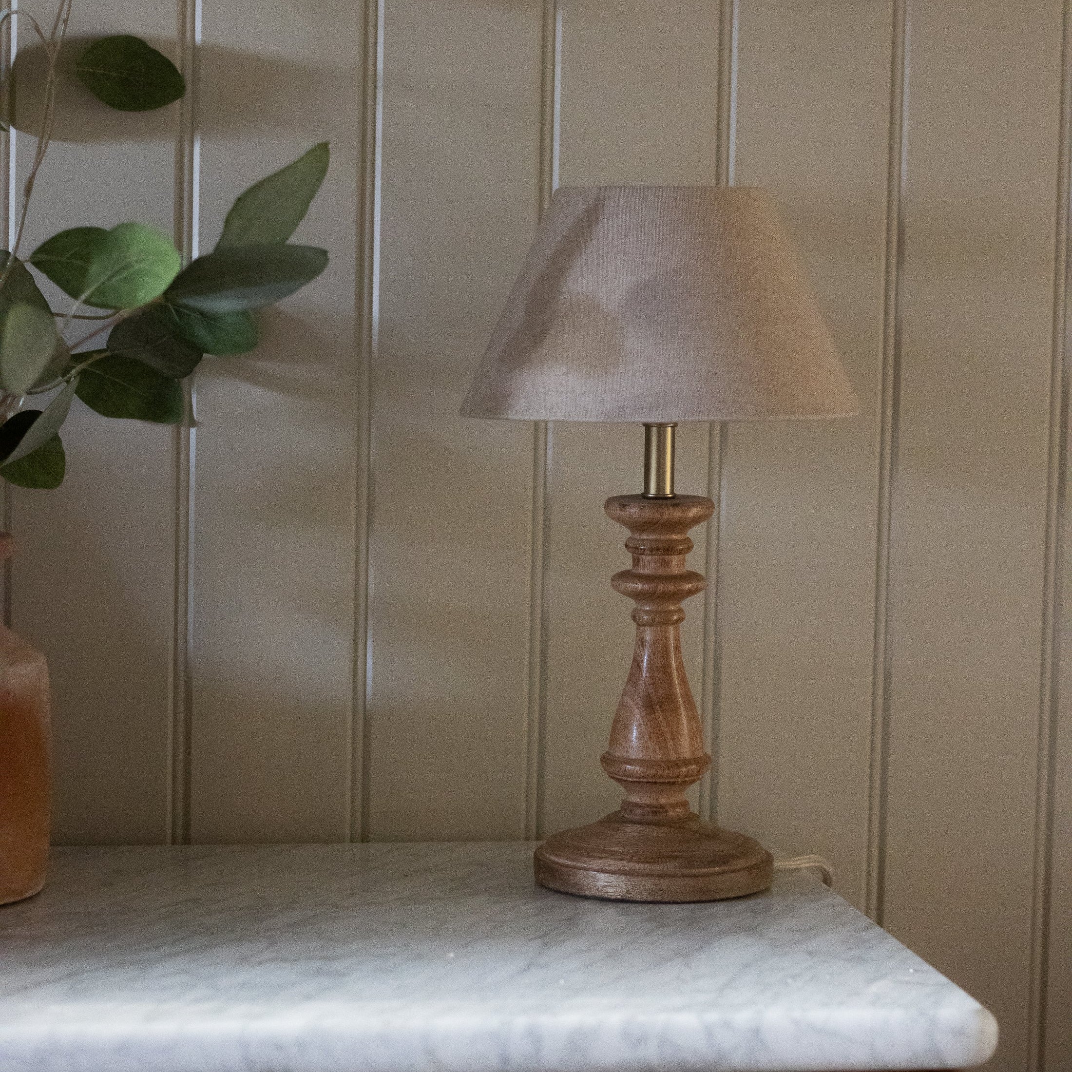 Celine Table Lamp with Natural Linen Shade