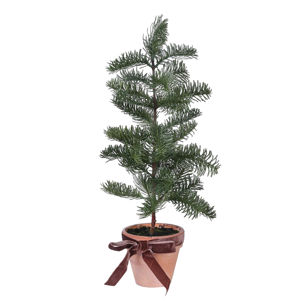 Christmas Pine Tree with Bow