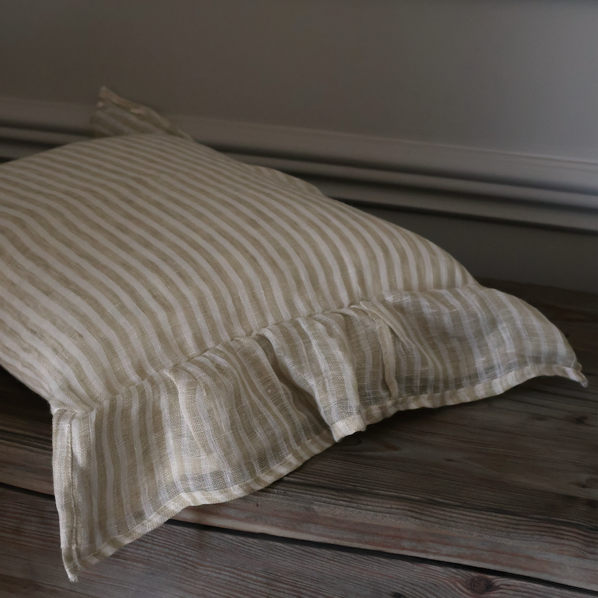 Florence Cream Antique Frill Cushion