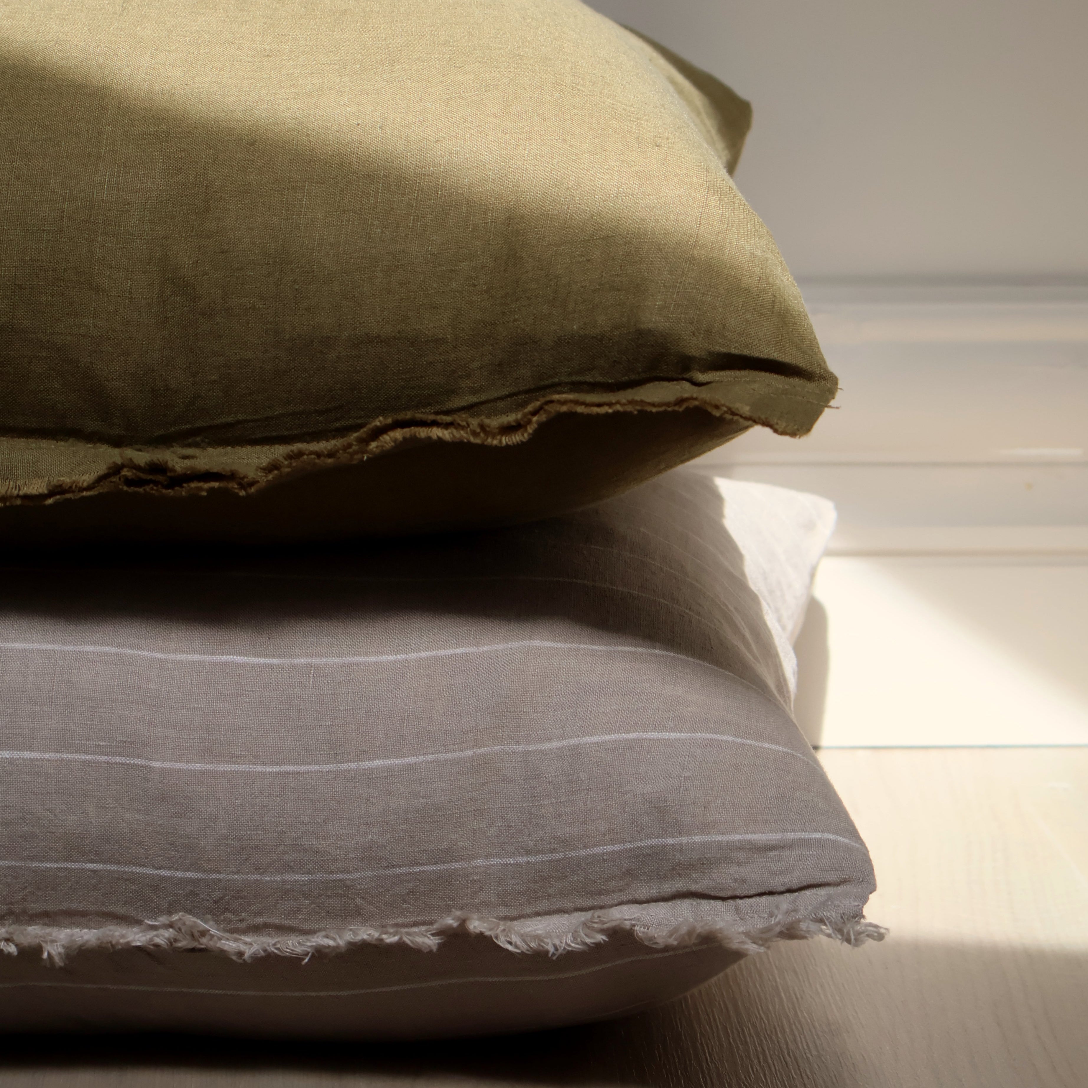 Beige Stripe Cushion