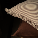 Raya Brown Stripe Cushion