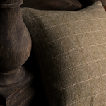 Willow Olive Tweed Cushion