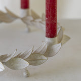 Vintage White Candle Wreath