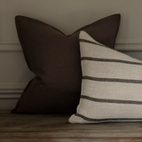 Elora Brown Linen Cushion