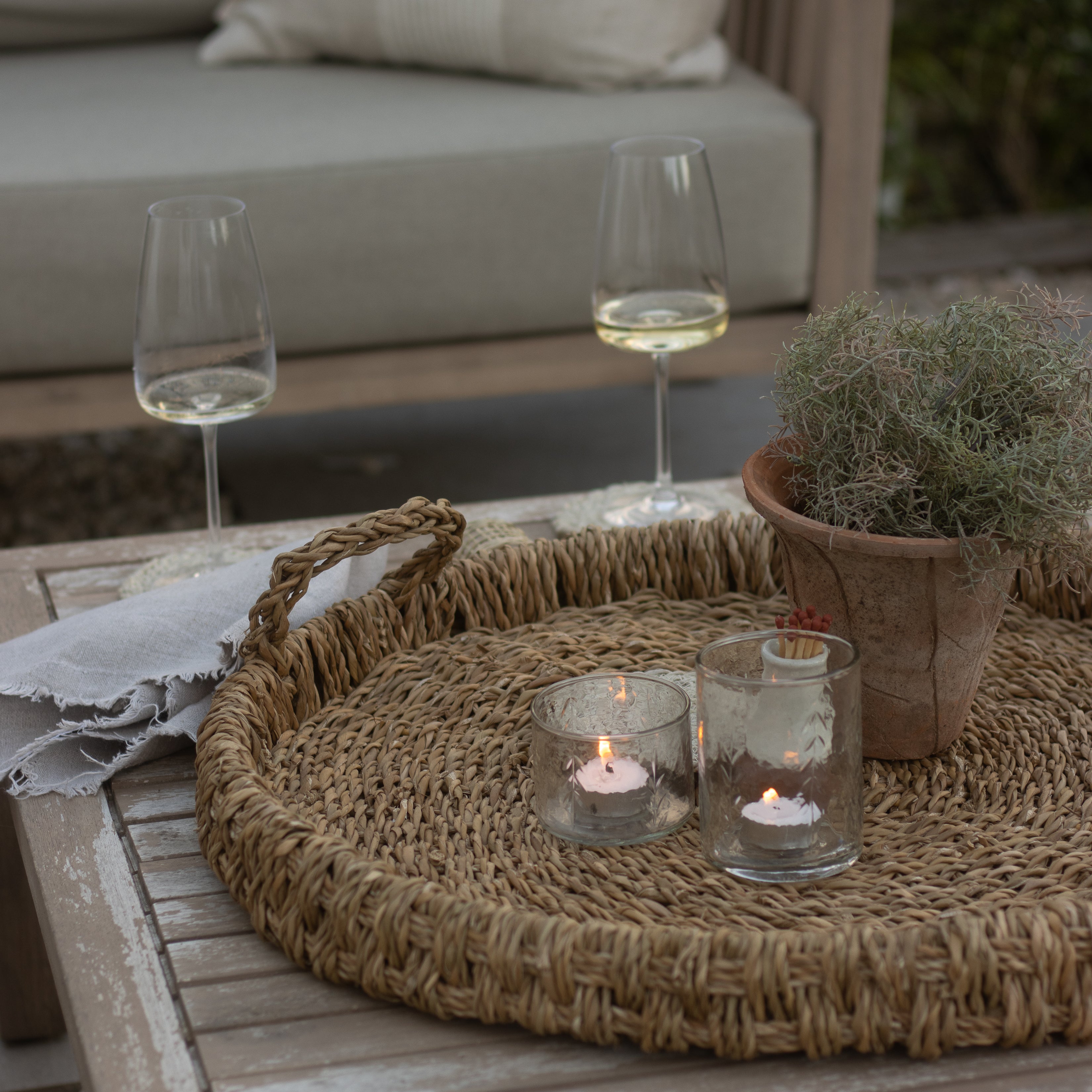 Elora Small Glass Candleholder