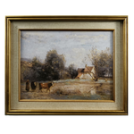 Farmstead in Gentle Light Framed Picture