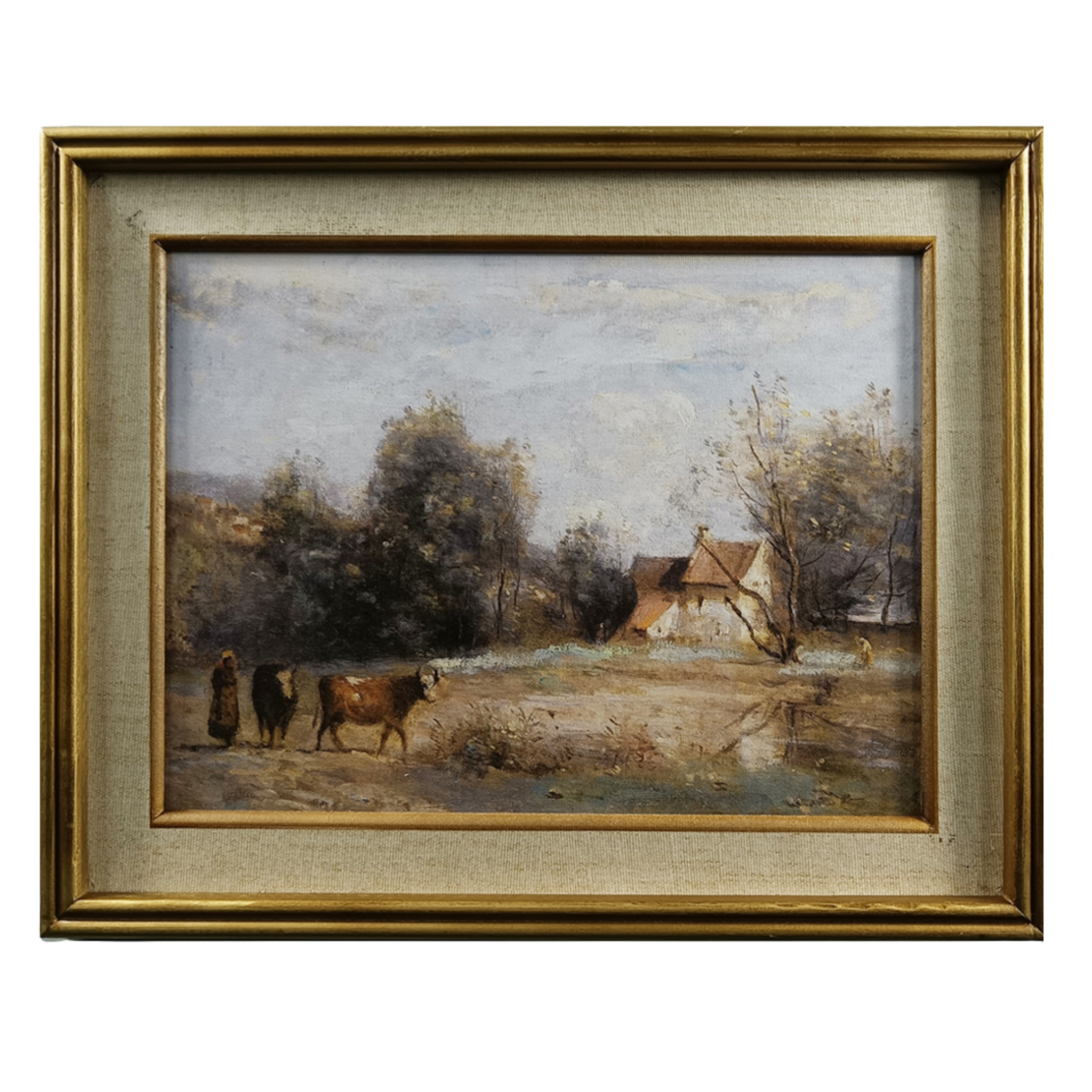 Farmstead in Gentle Light Framed Picture