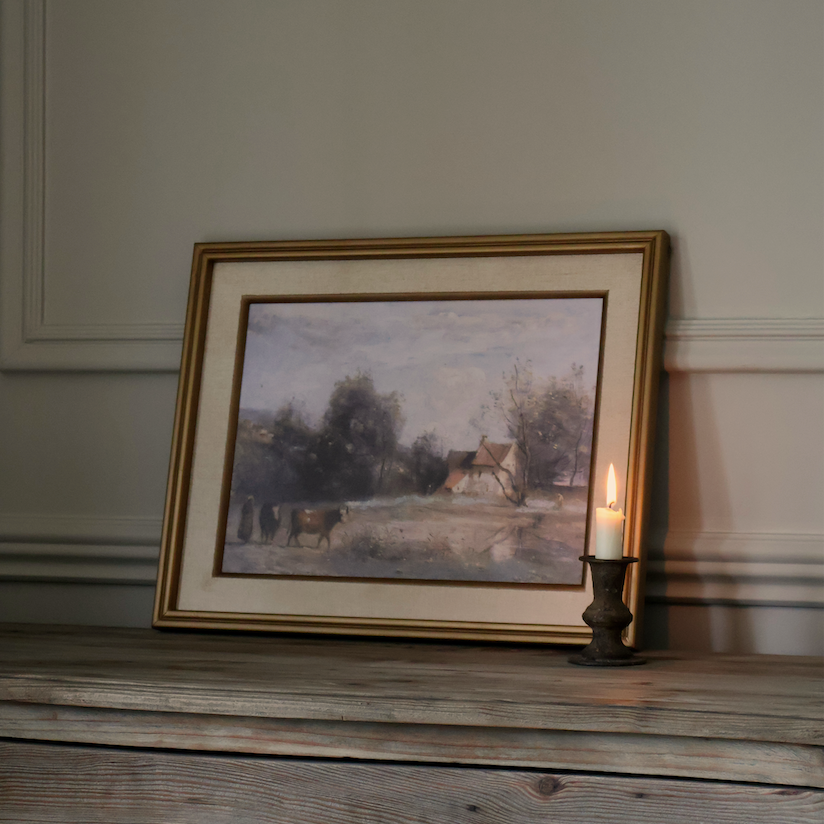 Farmstead in Gentle Light Framed Picture