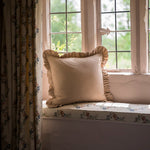 Fleurine Brick Stripe Ruffle Cushion