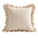 Fleurine Soft Taupe Stripe Cushion