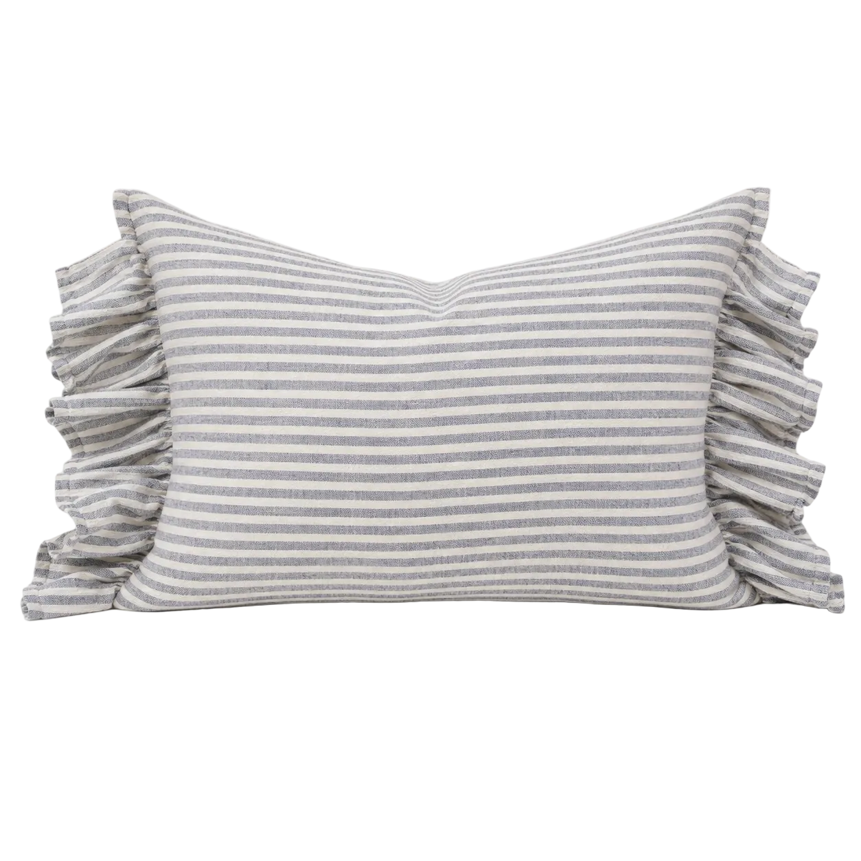 Florence Frill Blue Stripped Cushion