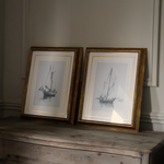 Framed Boats Prints (Set of 2)