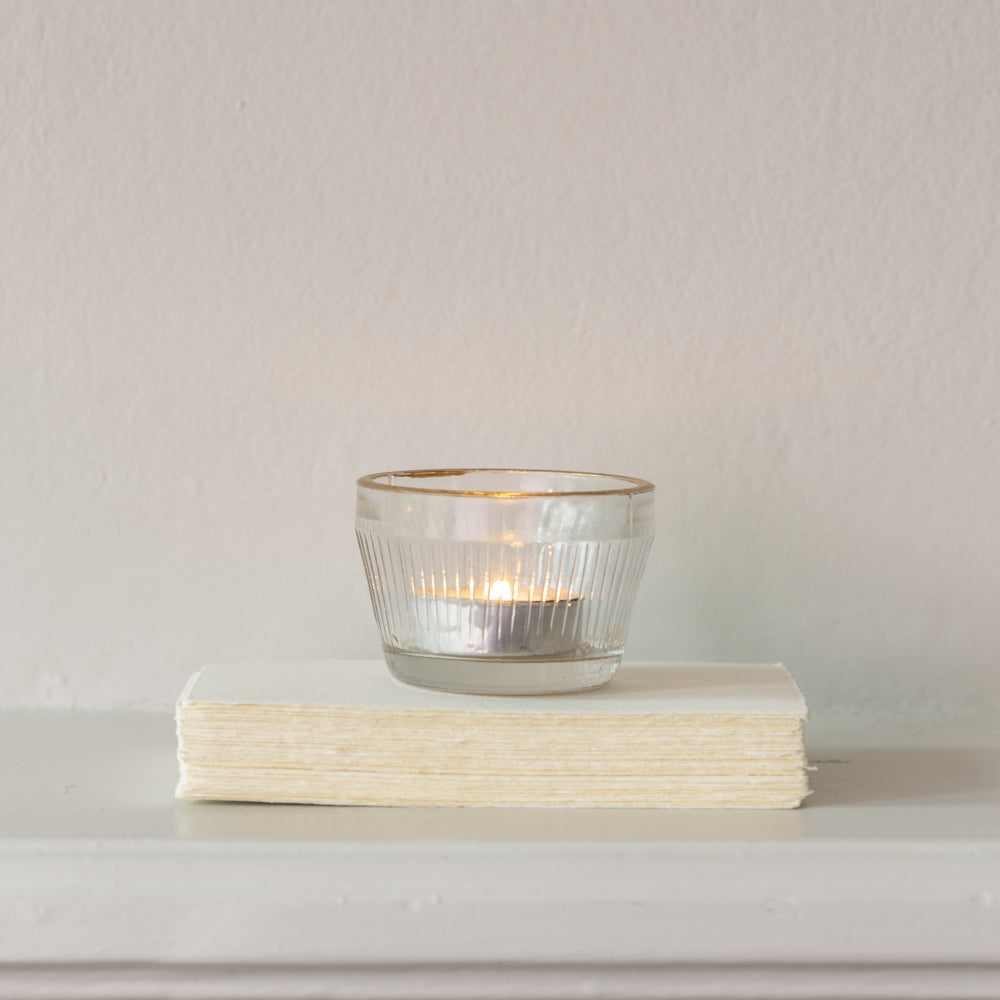 Gold Edge Tealight Holder