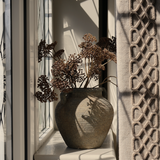 Halston Brown Rustic Vase