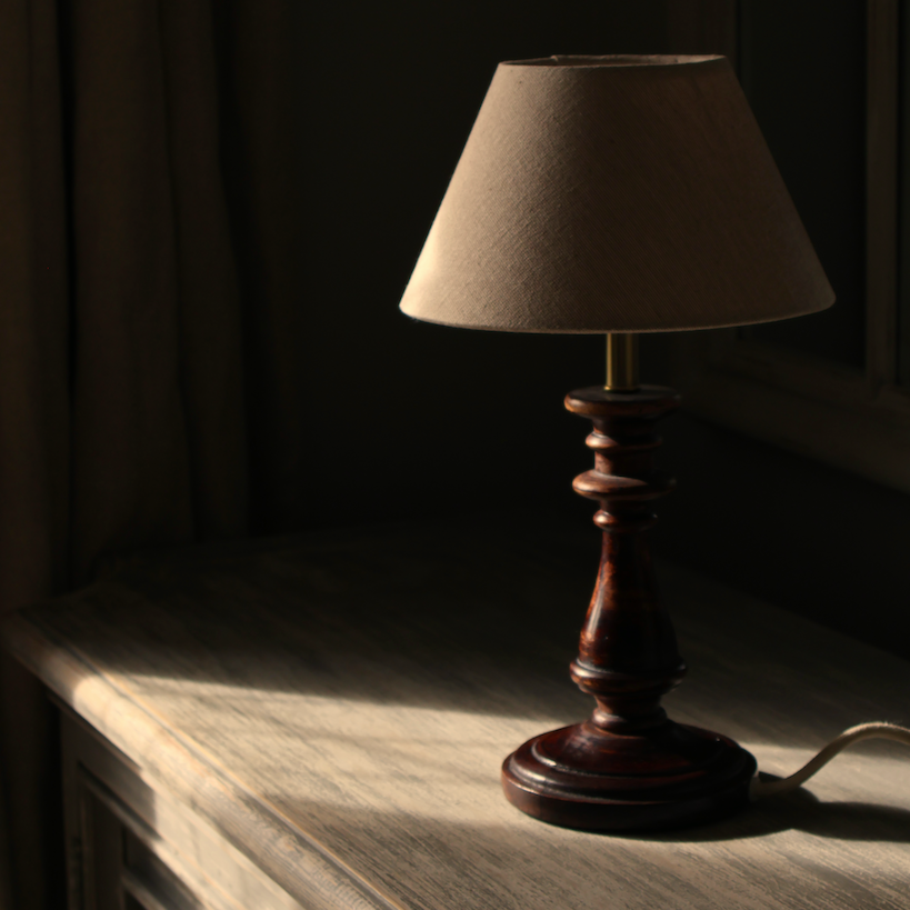 Harriet Walnut Table Lamp