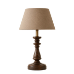 Harriet Walnut Table Lamp WithLinen Shade