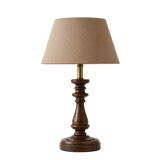 Harriet Walnut Table Lamp WithLinen Shade