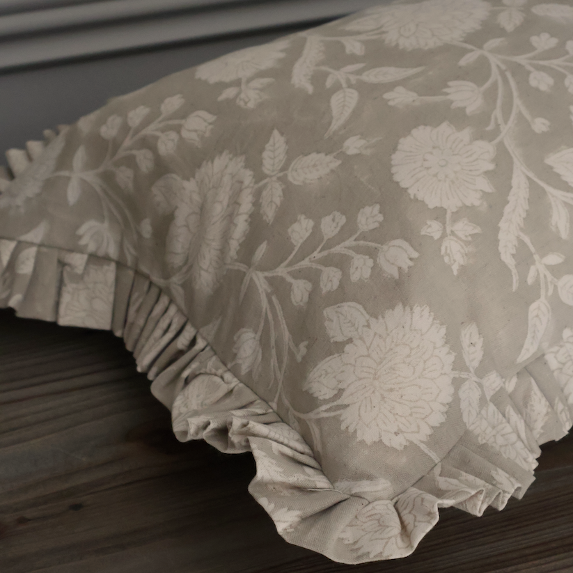 Hyacinth Floral Bolster Cushion