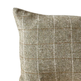 Willow Olive Tweed Bolster Cushion