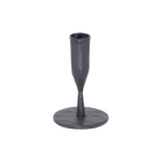 Isla Small Black Taper Candleholder