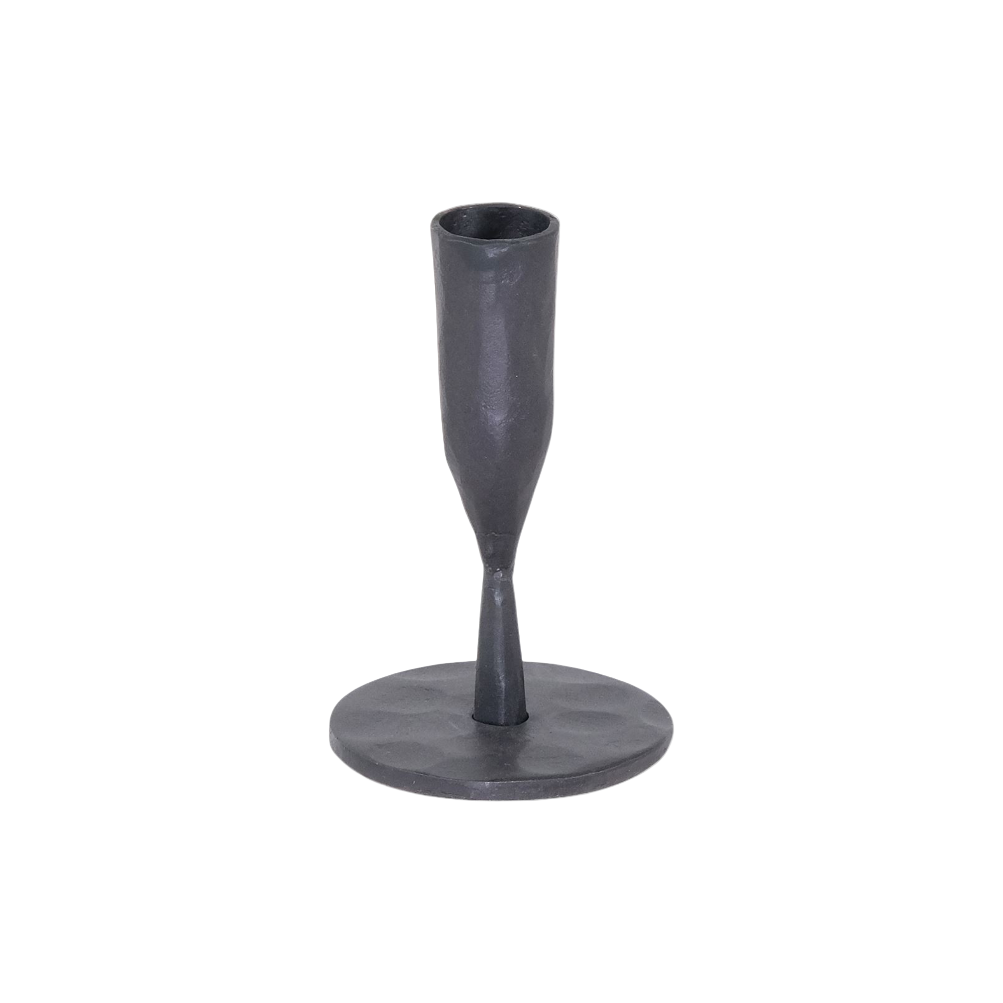 Isla Small Black Taper Candleholder