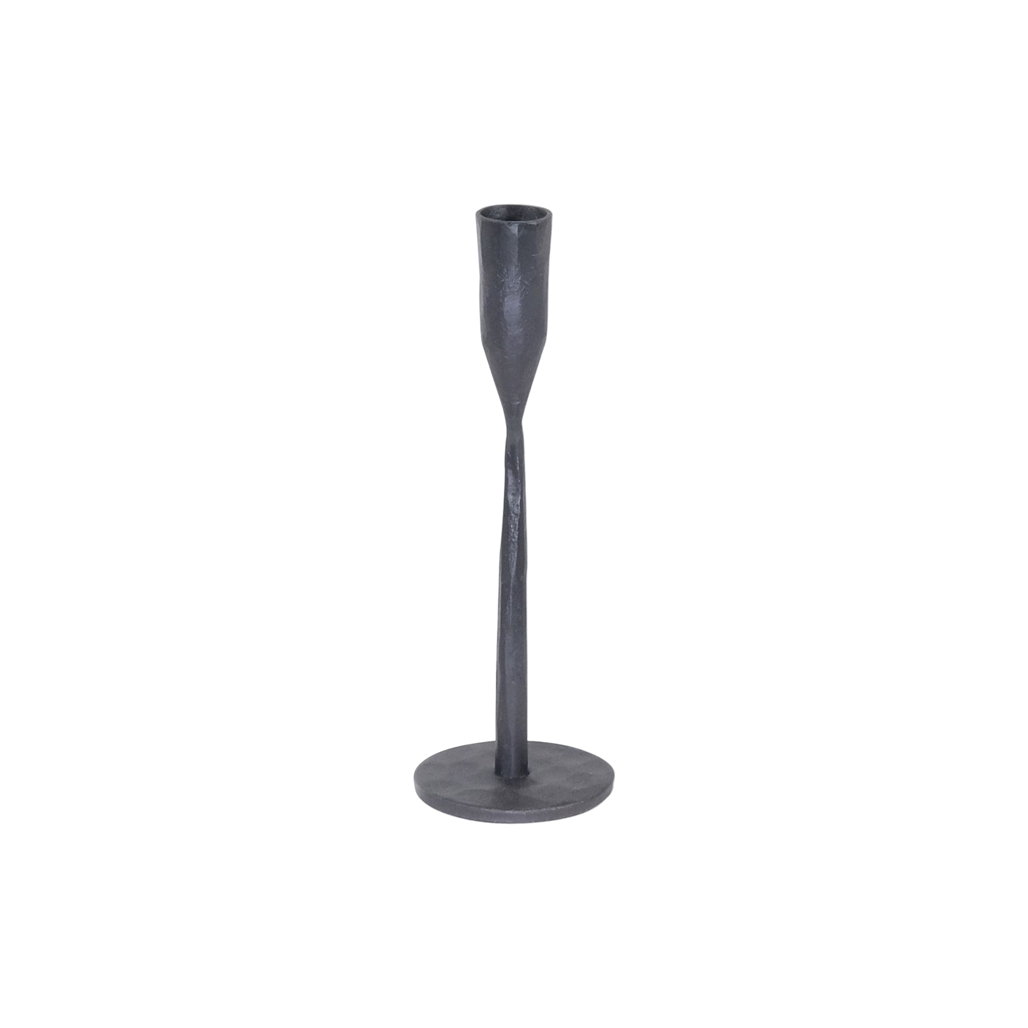 Isla Medium Black Taper Candleholder