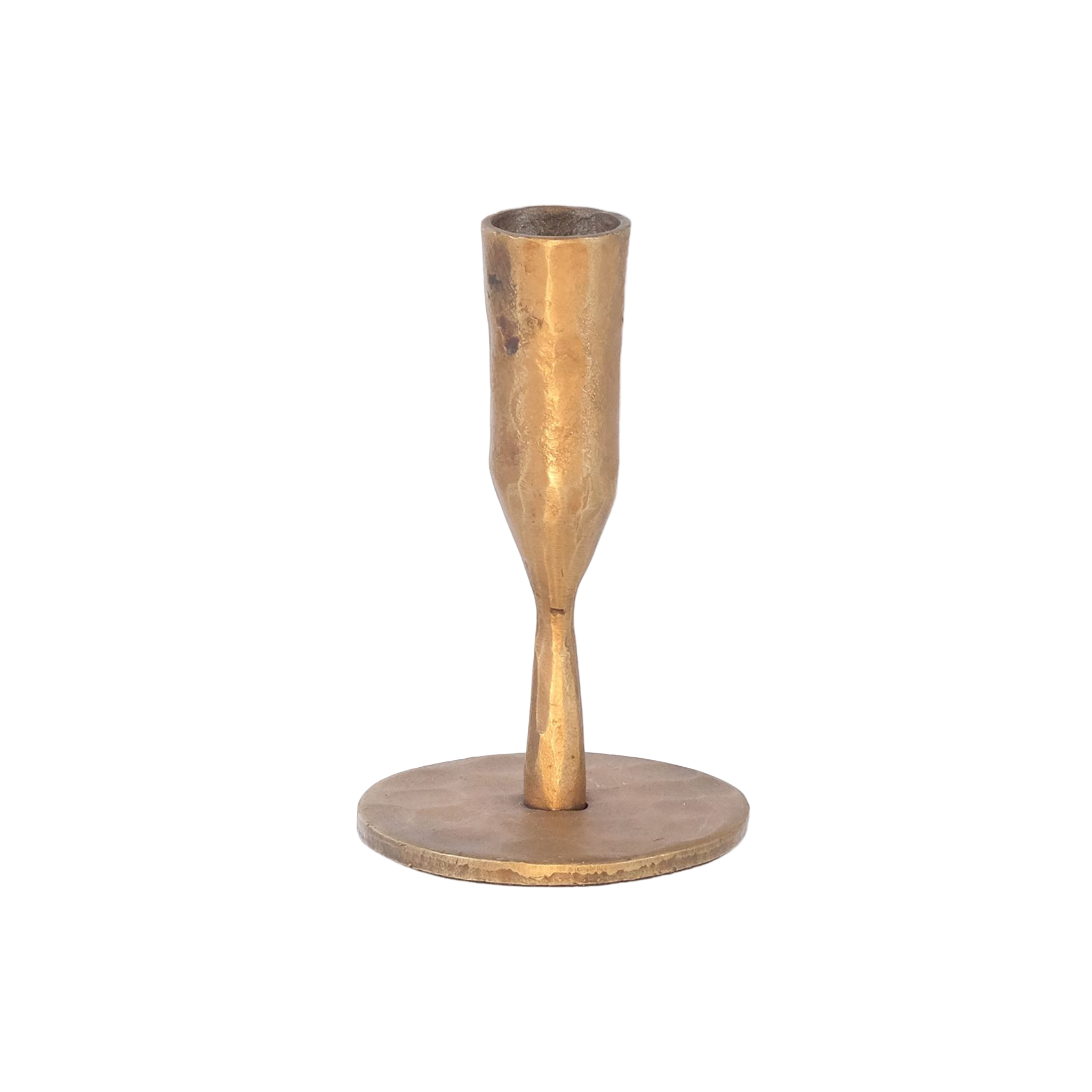 Isla Small Brass Taper Candleholder