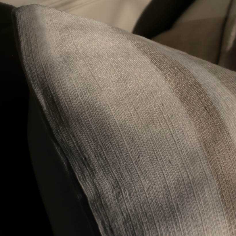 Ivy Natural Stripped Cushion