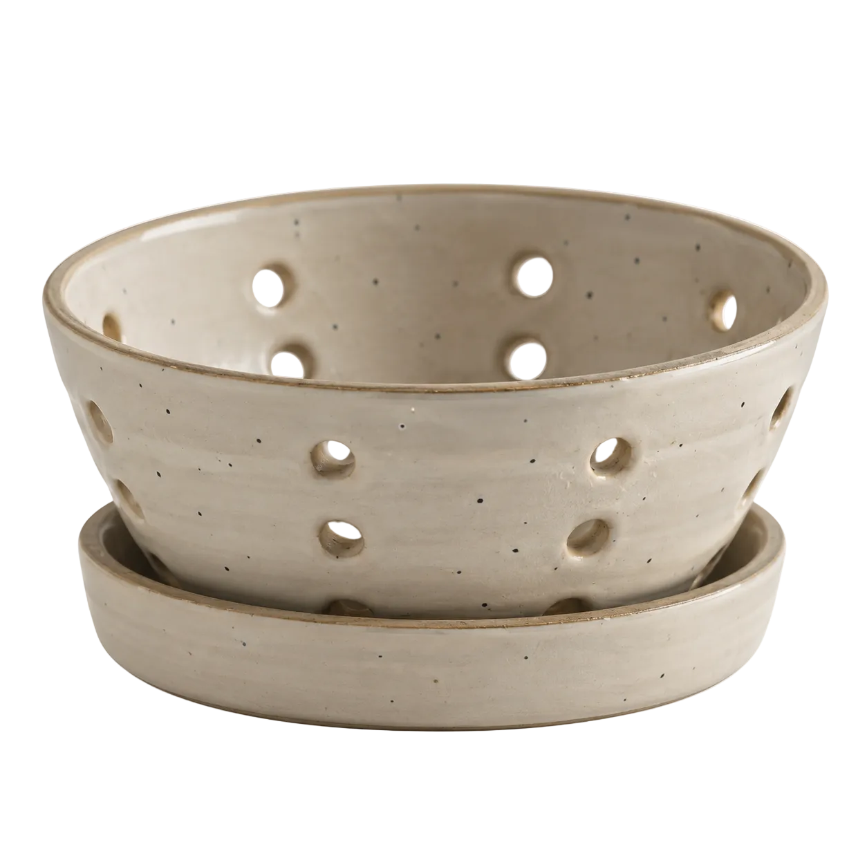 Ivy Rustic Berry Bowl with Saucer