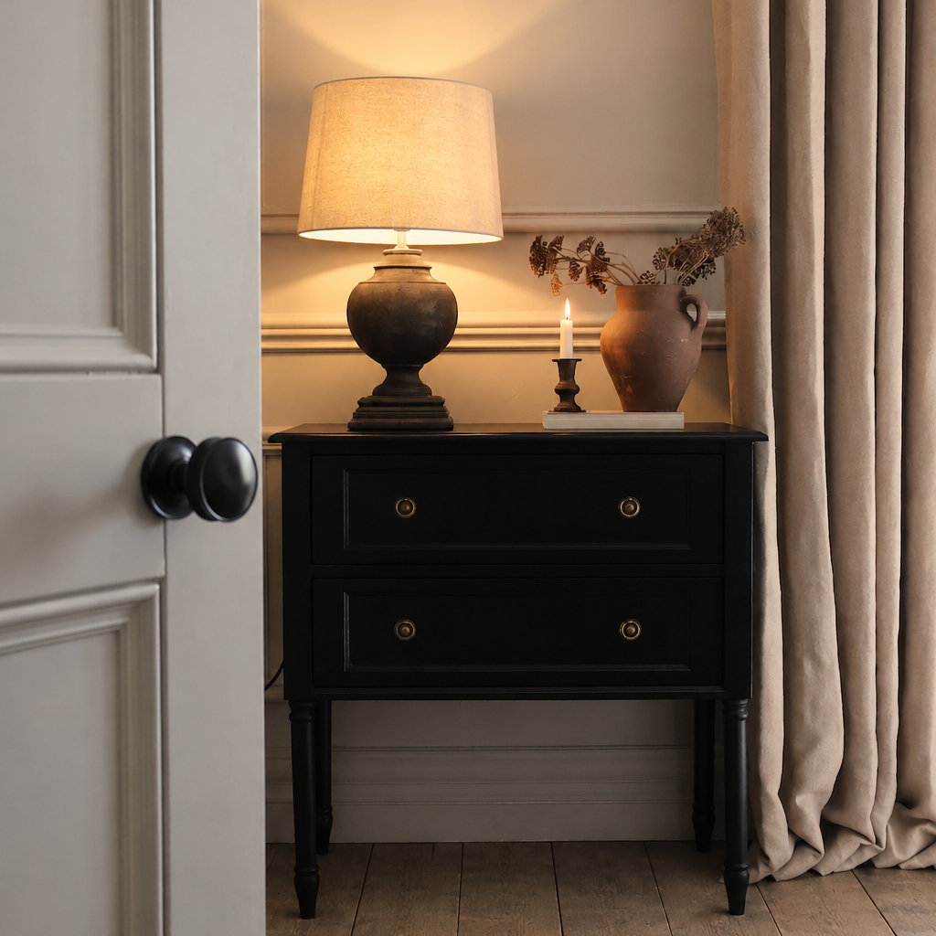 Juliette Black 2 Drawer Chest