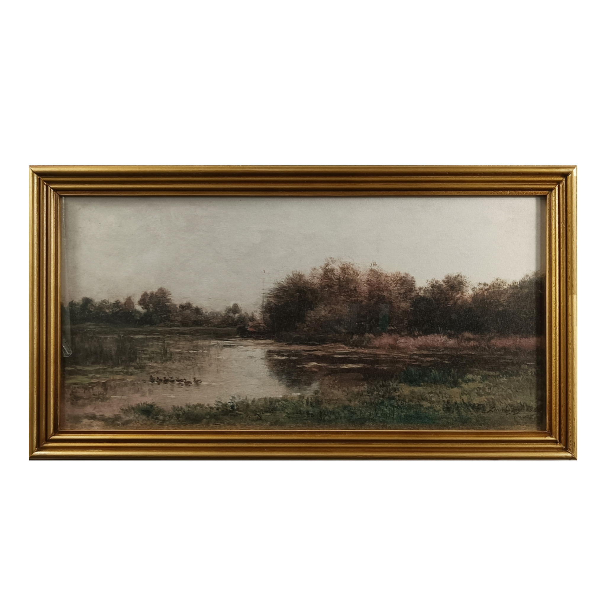 Lake in Quiet Stillness Framed Picture